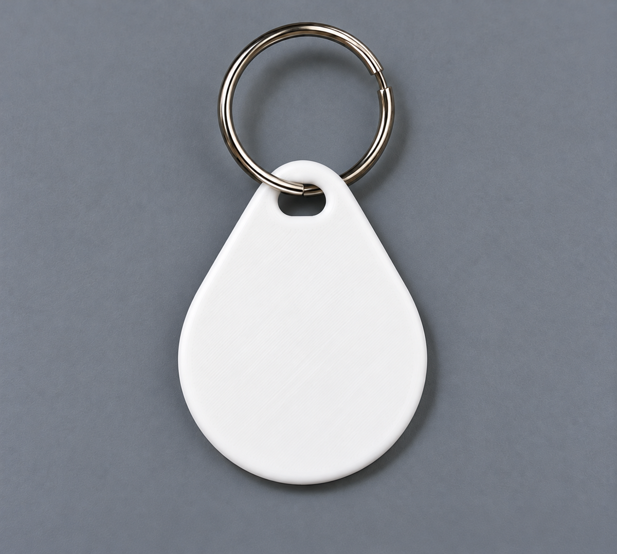 Blank teardrop NFC smart tag ready for personalisation