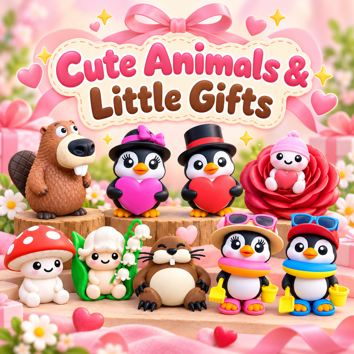 Cute Animals & Little Gifts – Choose Your 3D Printed Figure