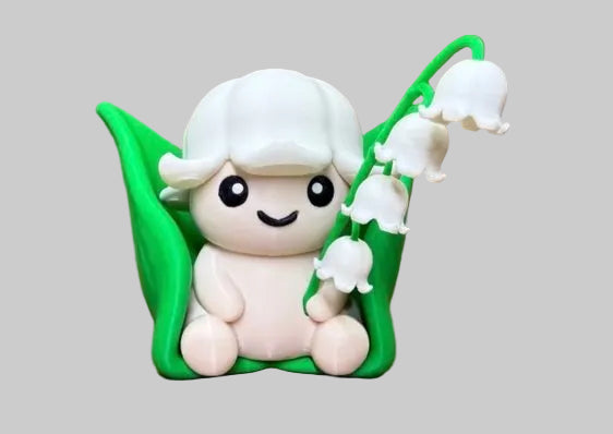 reference photograph of Lily-of-the-Valley Kawaii Figure