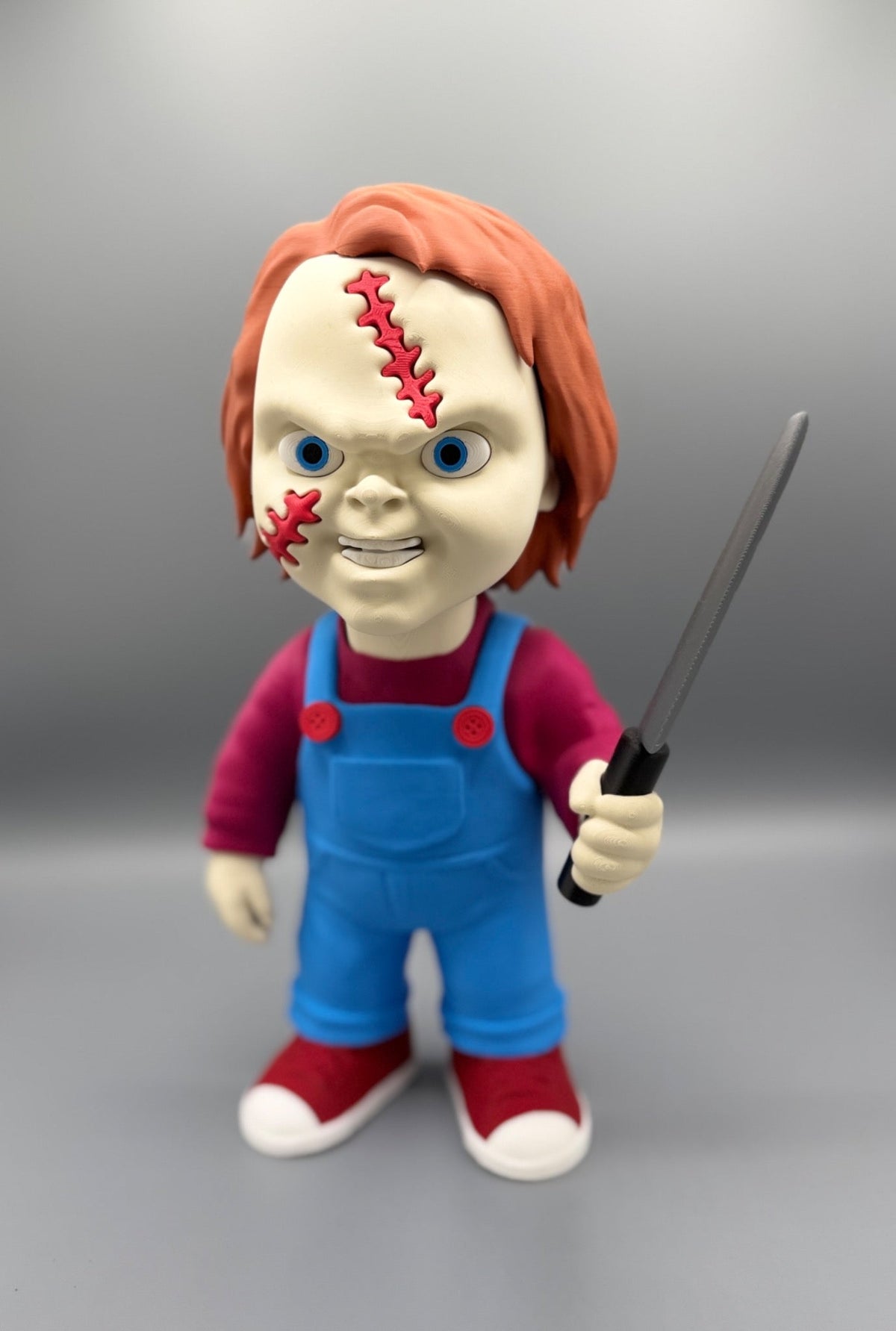 Chucky 3D printed figure, model reference image