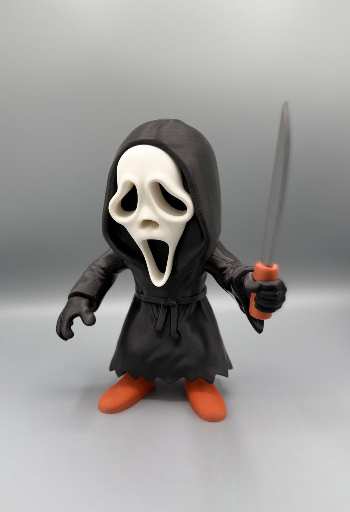 Ghostface 3D printed figure, model reference image