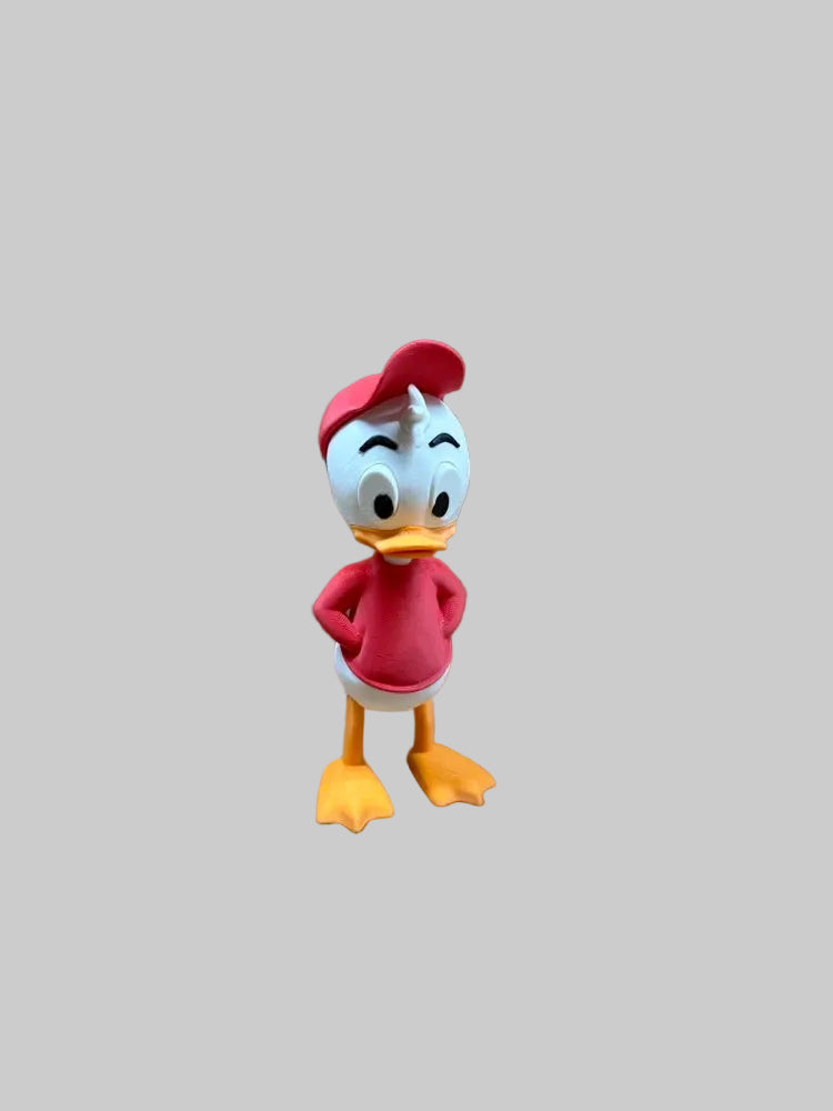 Huey Duck – single 3D printed duck figure wearing red