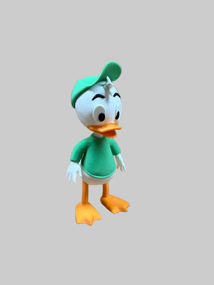 Louie Duck – single 3D printed duck figure wearing green
