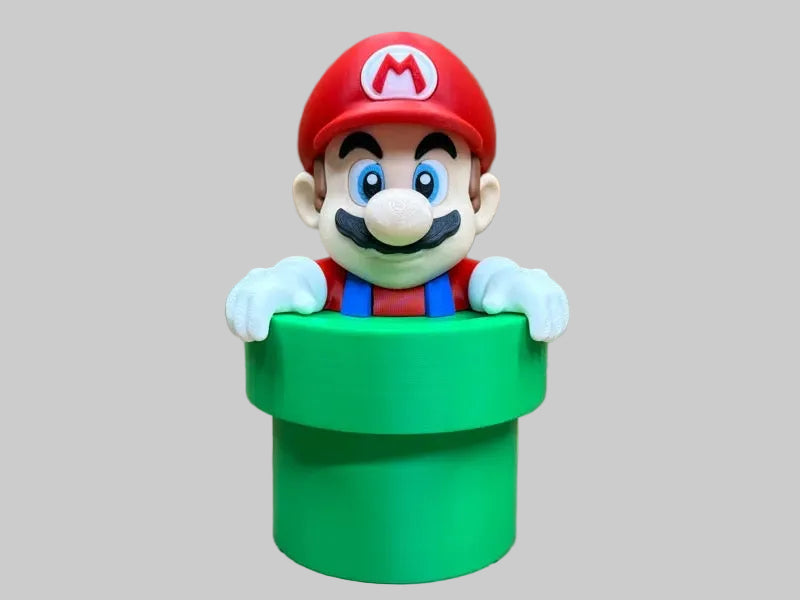Mario in Pipe – red-capped Mario 3D printed figure