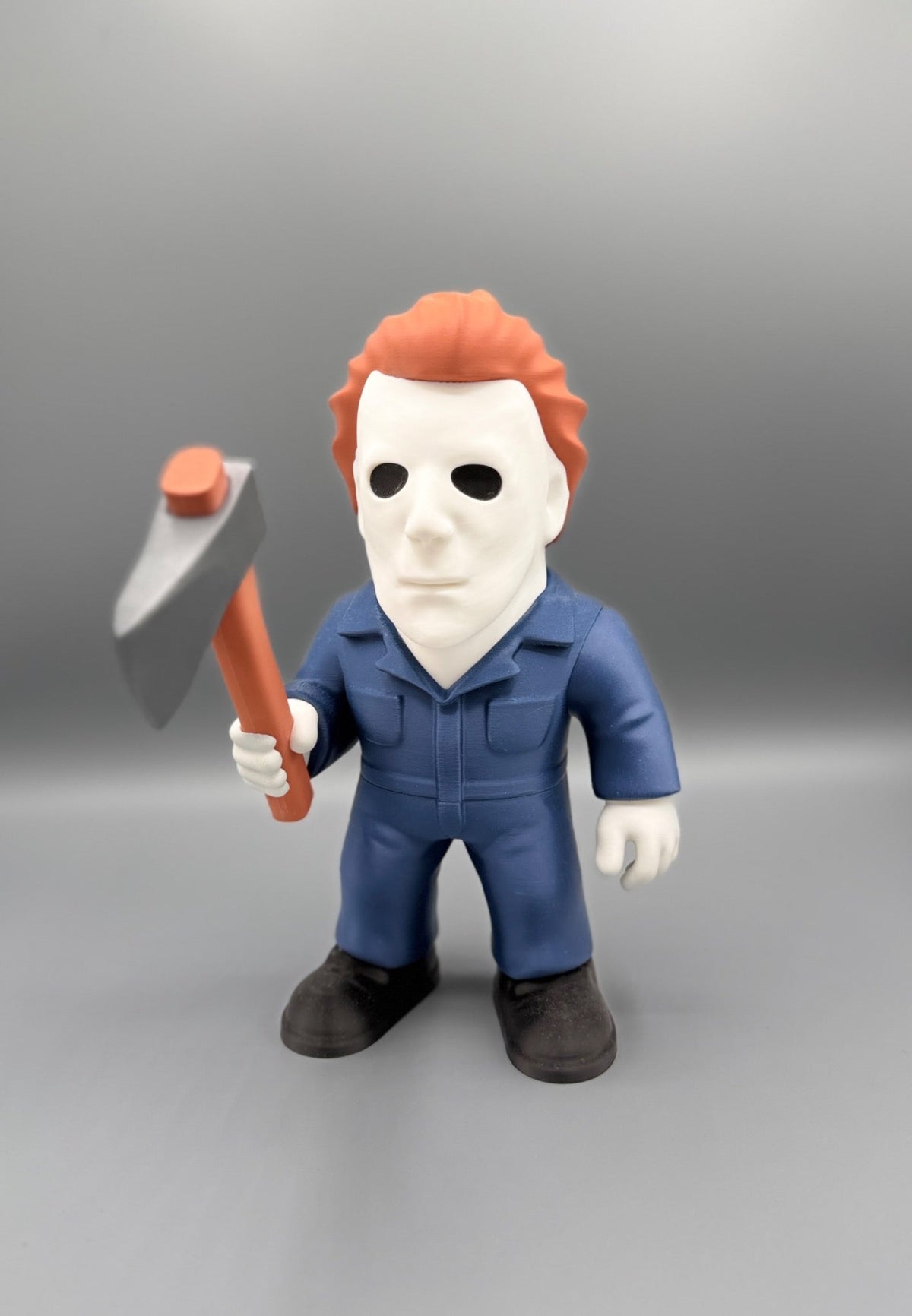 Michael Myers 3D printed figure, model reference image